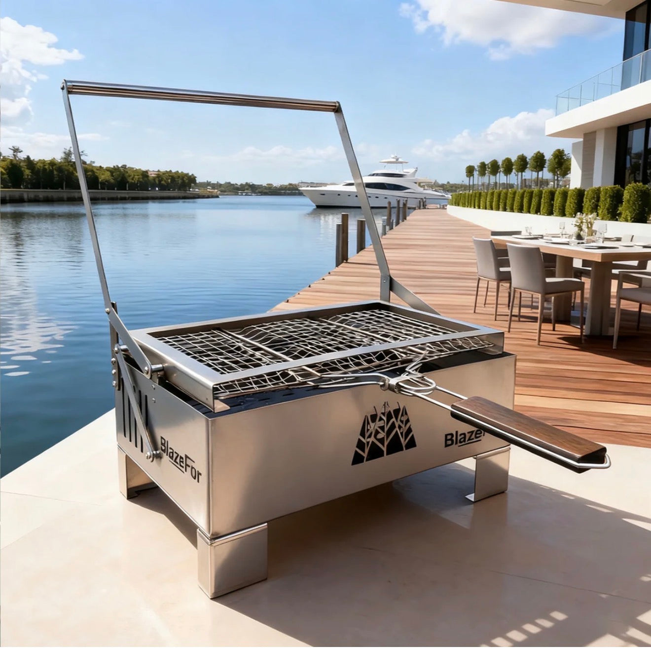 F2 Grille rotative style boîte