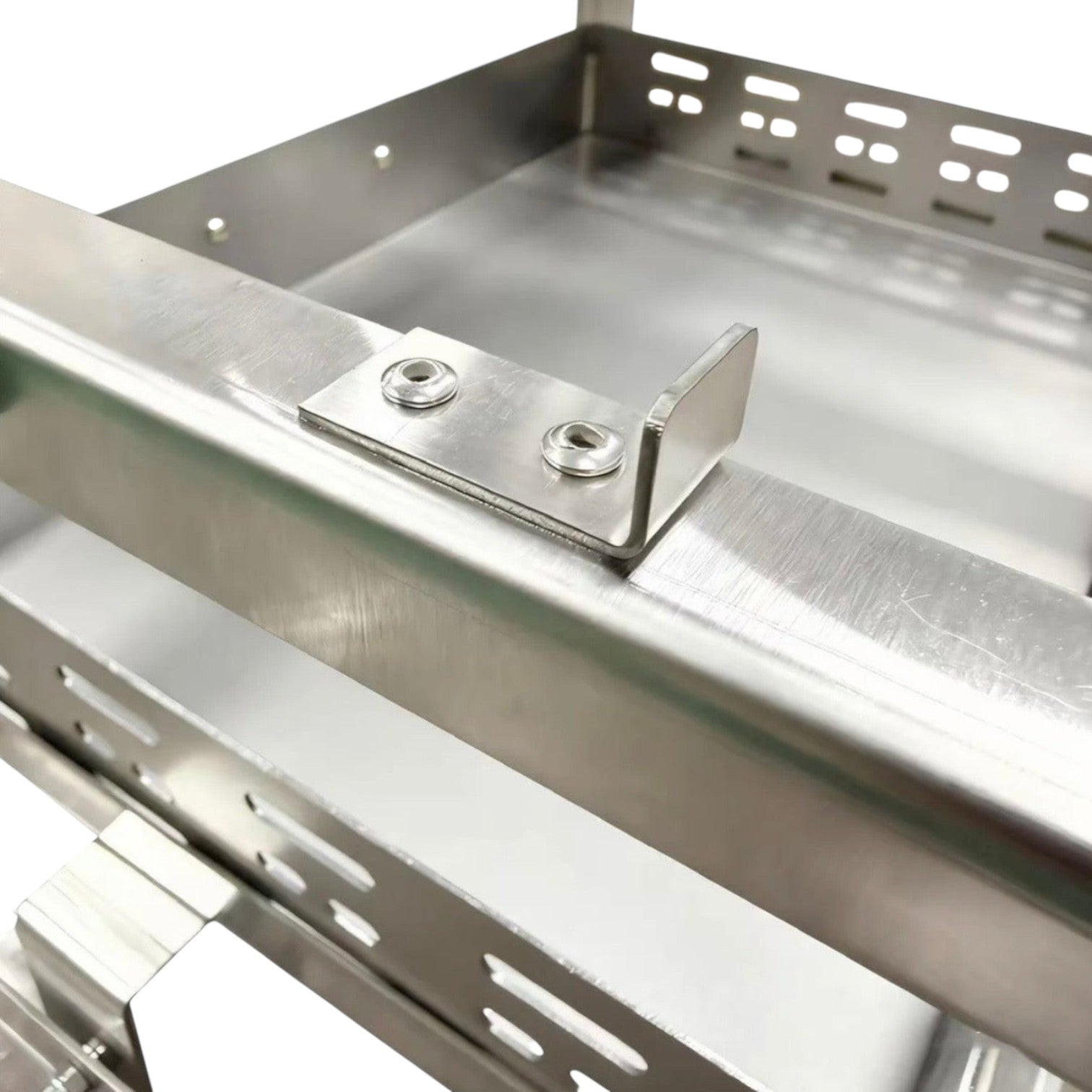 BBQ FIRE adjustable stainless steel charcoal barbecue grill with rotating mechanism and precise heat control.